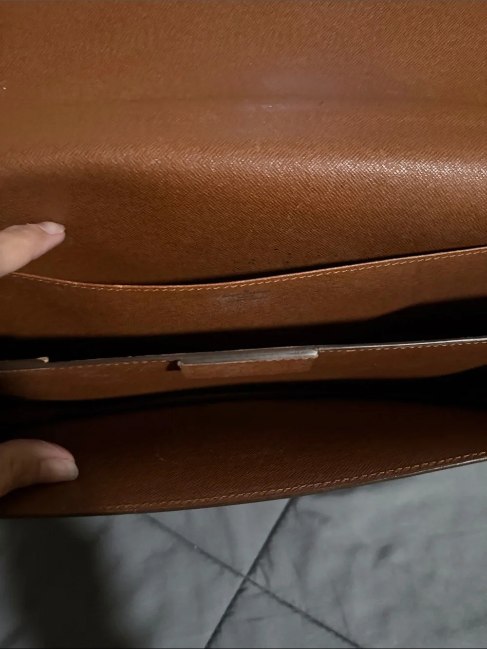Louis Vuitton Monogram Canvas Briefcase in Brown with Gold Hardware